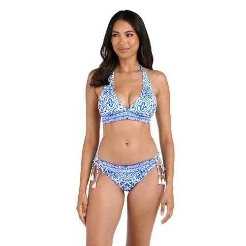 La Blanca Womens Banded Halter Bikini Swimsuit Top