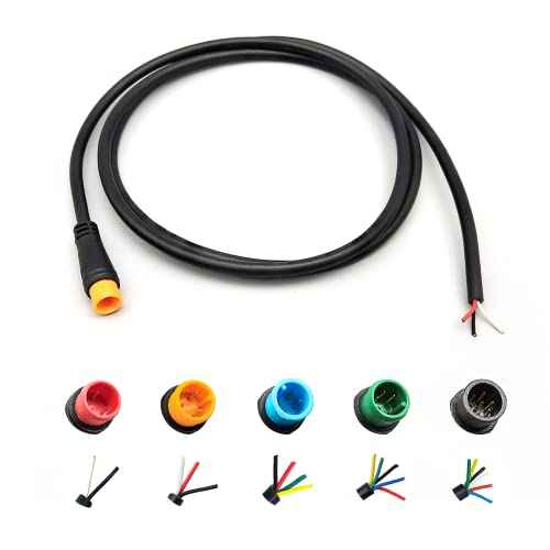 Ebike Extension Cable 2pin/3pin/4pin/5pin/6pin Julet Female/Male Single Head DIY Waterproof Line for Electric Motorbike Kit Light Throttle Ebrake Display