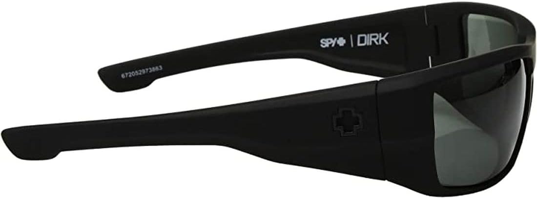 Spy Dirk Sunglasses - Spy Optic Steady Series Sports Wear Eyewear - Matte Black/Grey / One Size Fits All