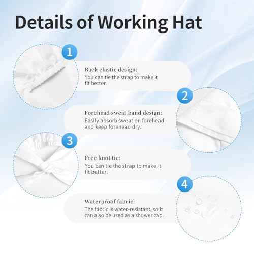 Adjustable Working Cap Breathable Unisex Women Men Elastic Bandage Tie Back Hats Scrub Nursing Doctor Surgeon Cap
