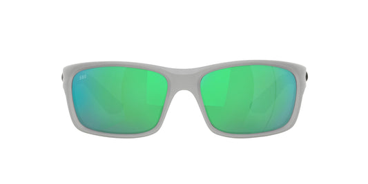 Costa del Mar Jose Pro Sunglasses, Silver Metallic/Green Mirrored 580G, 62 mm