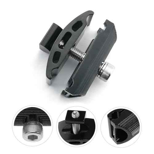 Bicycle Seatpost Head Aluminum Alloy Bicycle Seatpost Clamp Head Seatpost Clamp Parts Post Head Saddle Pipe Head for Mountain Bike Cycling (Black)