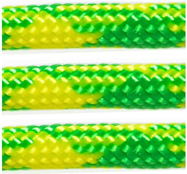 US Ropes Tactical Nylon Micro Cord 1.18mm X 125ft Lightweight Braided Cord (3/64" Diameter) on Spool Camping Boating Home Fishing Garden Jewelry 90lb Test Breaking Load (Dayglow)