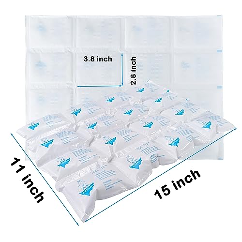 Reusable Cold Ice Sheets for Shipping Frozen Food - 5 Sheets, 60 Packs