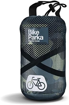 Urban Bike Cover - Waterproof & Durable with Lock-Through Panels, RipStop fabric, Adjustable for Any Bike, Attachable Stuff Sac - Ideal for Bikes in Daily Use (Ciel Blue)