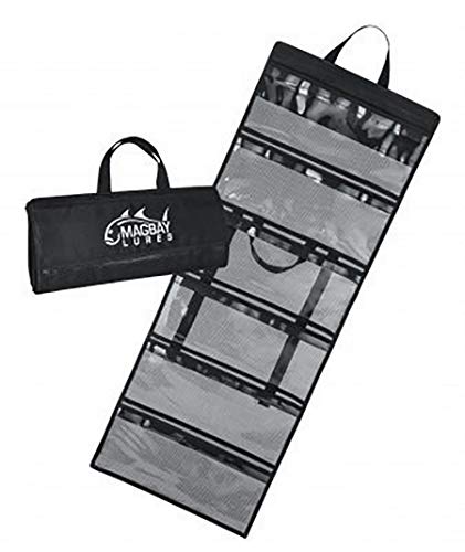 Large 6 Pocket Tackle Bag for Fishing Lures - 38x15 Inches