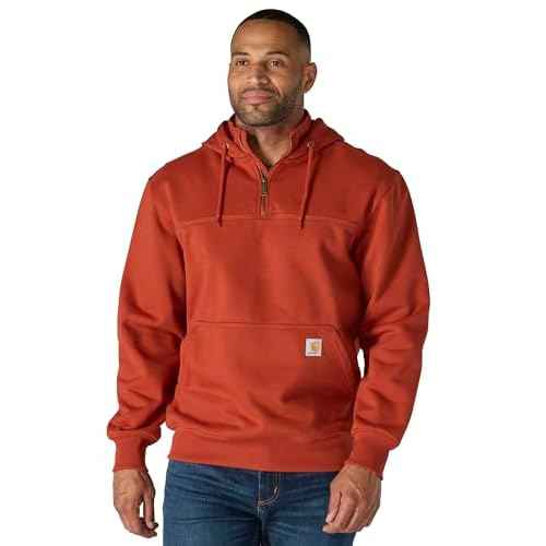Carhartt mens Rain Defender Loose Fit Heavyweight Quarter-zip Sweatshirt