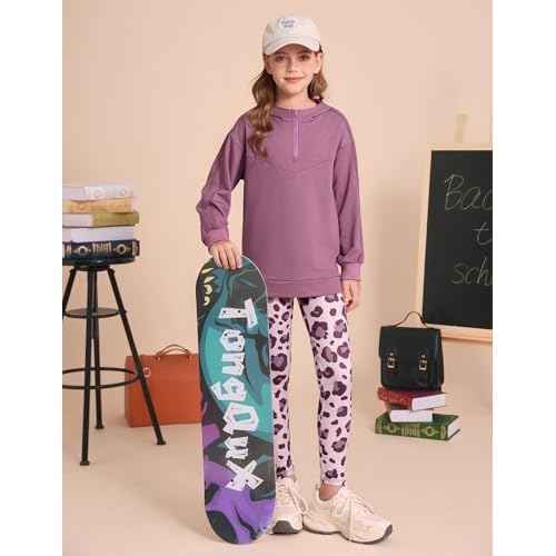 GRACE KARIN Girls Hoodie + Leggings Set Teen Long Sleeve Fashion Sweatshirts Sweatpant Fall Outfit Winter Clothing 6-14