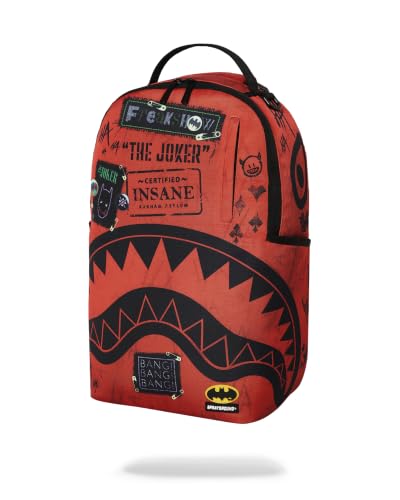 Sprayground Joker DC Asylum Backpack - Polyester, Laptop & Travel Friendly