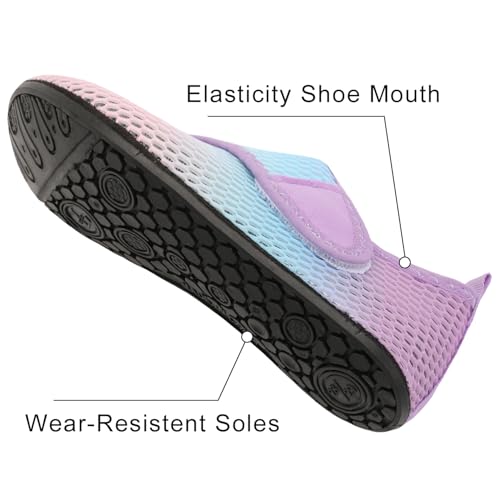 Kids Water Shoes - Barefoot Aqua Socks for Girls Boys Outdoor Quick Dry - Variation 1-2 Little Kid / Jb Publpi