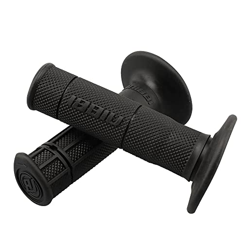 NIBBI Black Motorcycle Handlebar Grips 7/8 Inch Dirt Bike Handlebar Set