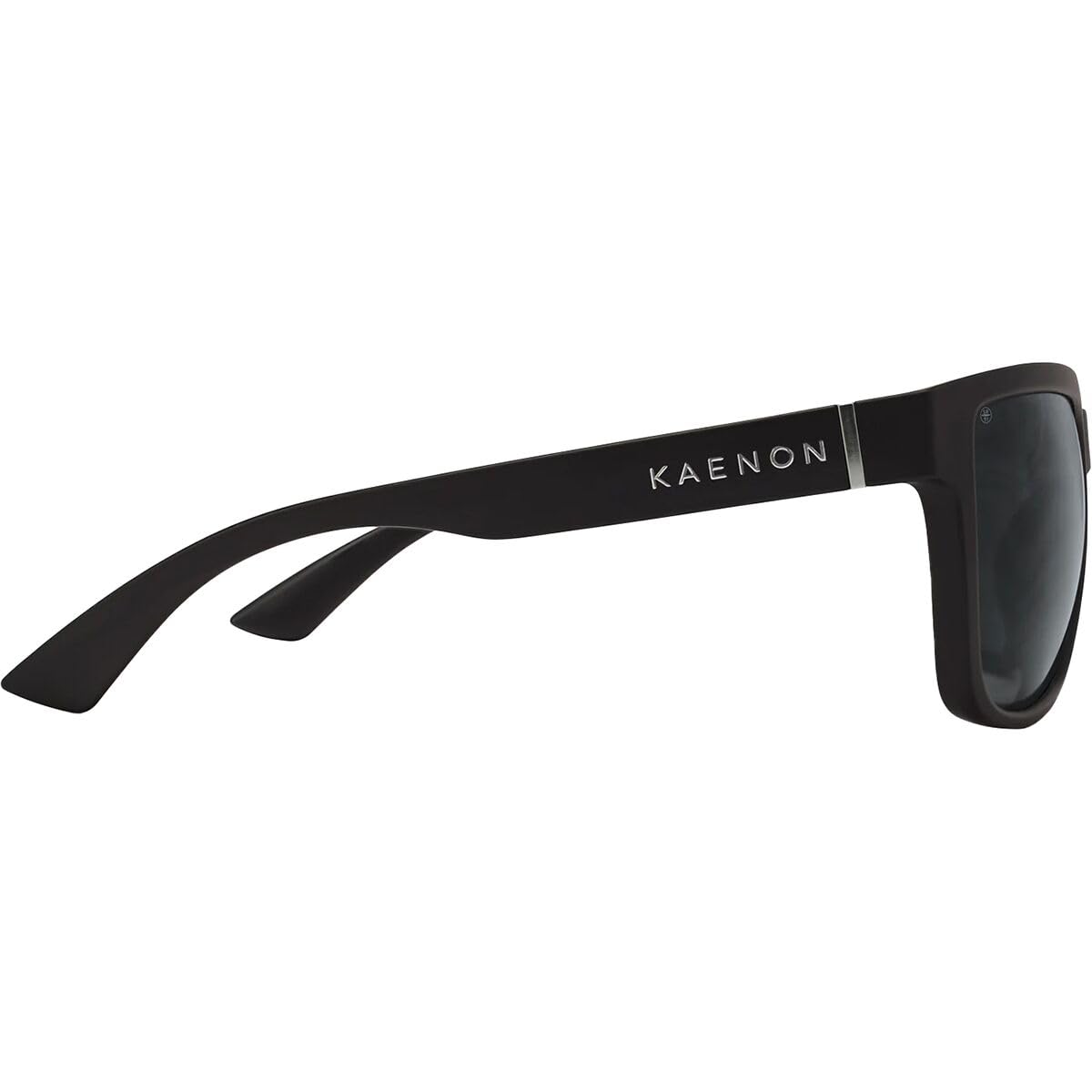 Kaenon Mens Salton Square Polarized Sunglasses (Matte Black, Grey 12%)