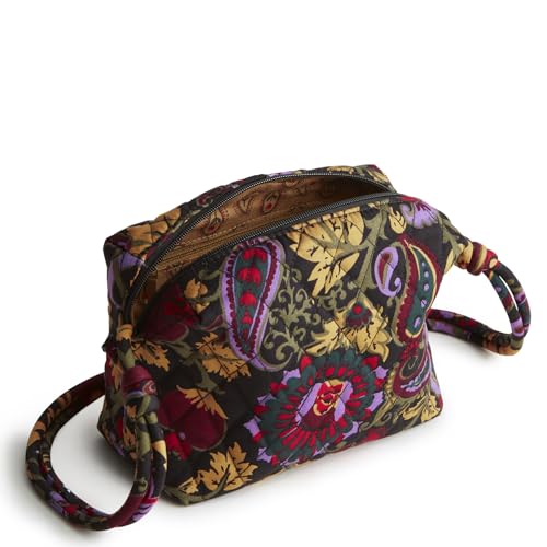 Women's Cotton Crossbody Bag - Midnight Garden Paisley, Lightweight & Stylish