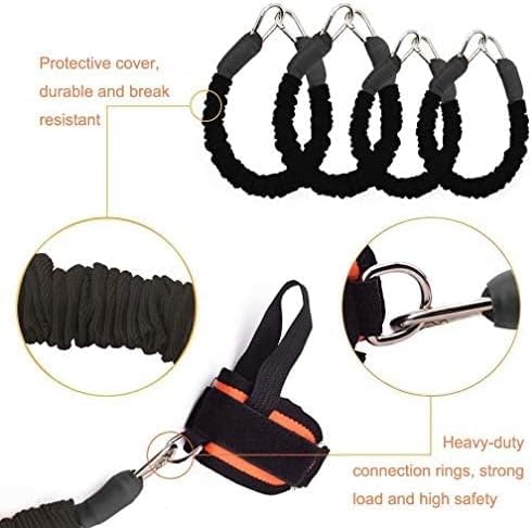 Exercise Boxing Resistance Bands Leg Strength Training Home Workout Equipment Bounce, Explosive Power Training for MMA, Bounce,etc Indoor and Outdoor Fitness Training, Set of 12