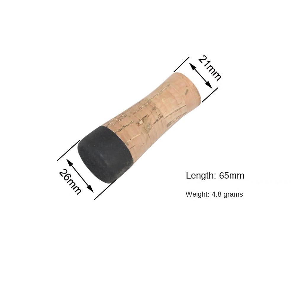 KTGCOZS Pack of 1 Composite Cork Grip Fishing Rod Handle Butt Section DIY for Pole Building Replacement or Repair Component Tackle