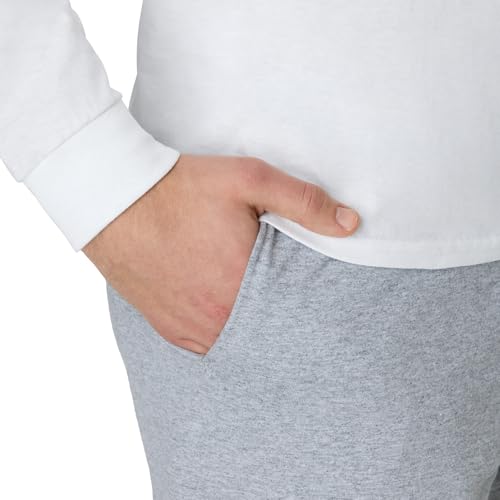 Hanes Men's Athletic Shorts with Pockets - Light Steel, Large, 7.5" Inseam