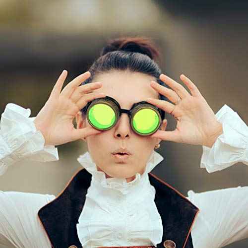 Steampunk Victorian Goggles Rave Glasses, Sleek and Stylish Industrial