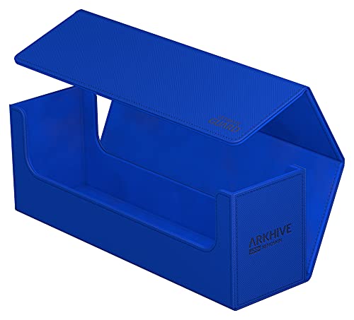 Deck Case for 400 Double-Sleeved TCG Cards - Blue, Magnetic Closure, Microfiber Lining - 400+ Variation