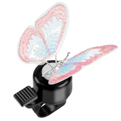 Kid's Bike Bell, Bicycle Horn for Girls, Children¡¯s Bike Bells with Butterfly Design - Cute DIY Bicycle Bell for Girls, Crisp Sound, Easy to Install