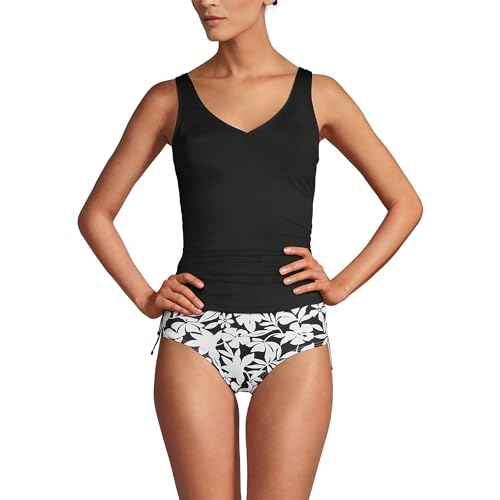 Lands' End Chlorine Resistant Underwire Tankini Swimsuit Top