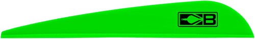 Bohning 4" Bronco Vanes, Neon Green, 36pk