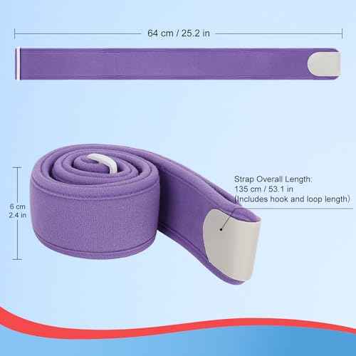 supregear Arm Sling, Adjustable Collar and Cuff Sling, Lightweight Simple Shoulder Immobilizer Arm Elbow Support Strap for Men Women, One Size Fits Most, Purple