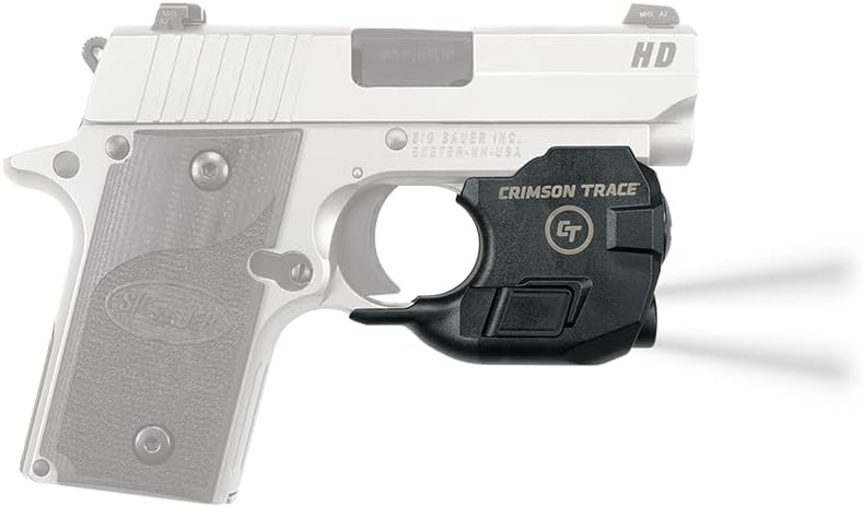 Crimson Trace Lightguard Weapon Light with Ambidextrous Controls, 2 Modes and Heavy Duty Construction for Tactical Carry, CCW and Competition