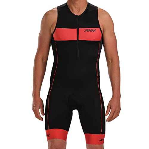 Zoot Men¡¯s Core Tri Tank Racesuit, Sleeveless Triathlon Suit, Swim Bike Run Chamois Pad, Pockets, UPF 50+ Quick Dry Fabric