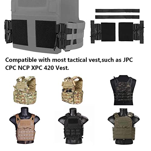 Black Quick Release Cummerbund Kit for Plate Carriers MOLLE Compatible