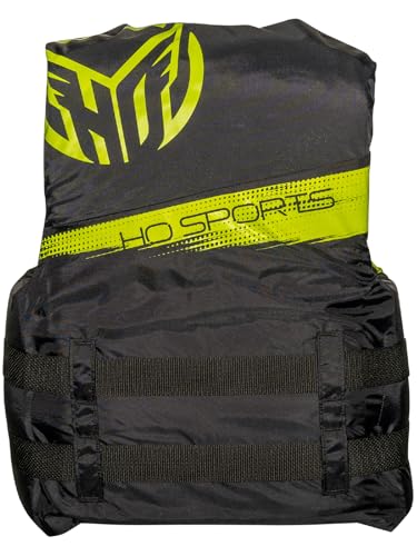 Adult Life Vest - Large Black Yellow USCG Approved Lightweight Water Safety Jacket