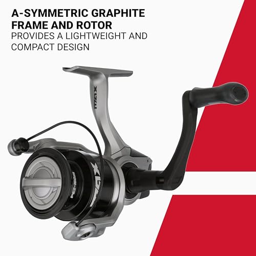 Abu Garcia Max X Size 750 Spinning Fishing Reel, High-Performance Freshwater Reel, A-Symmetric Carbon Frame and Rotor, Durable & Lightweight Construction, Max Drag of 6.4lb | 2.9kg