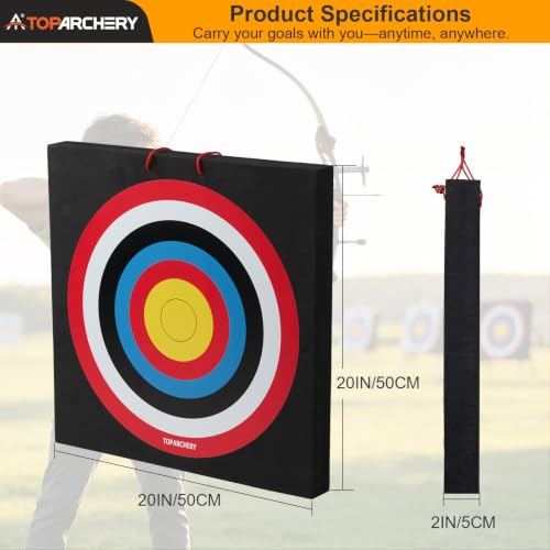 New Vision Foam Archery Target 20 Inch High-Density Block for Backyard & Knife Practice