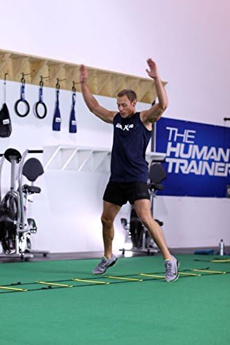 Agility Training Kit - Human Trainer X-50 with 2 Agility Ladders, 10 Cones & DVDs