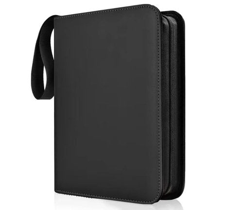 Trading Card Binder, 900 Pockets Album Folder With 50 Top-Loading Page Sleeves, 9 Pocket Binder for Game, Sports, Baseball Cards (Black)