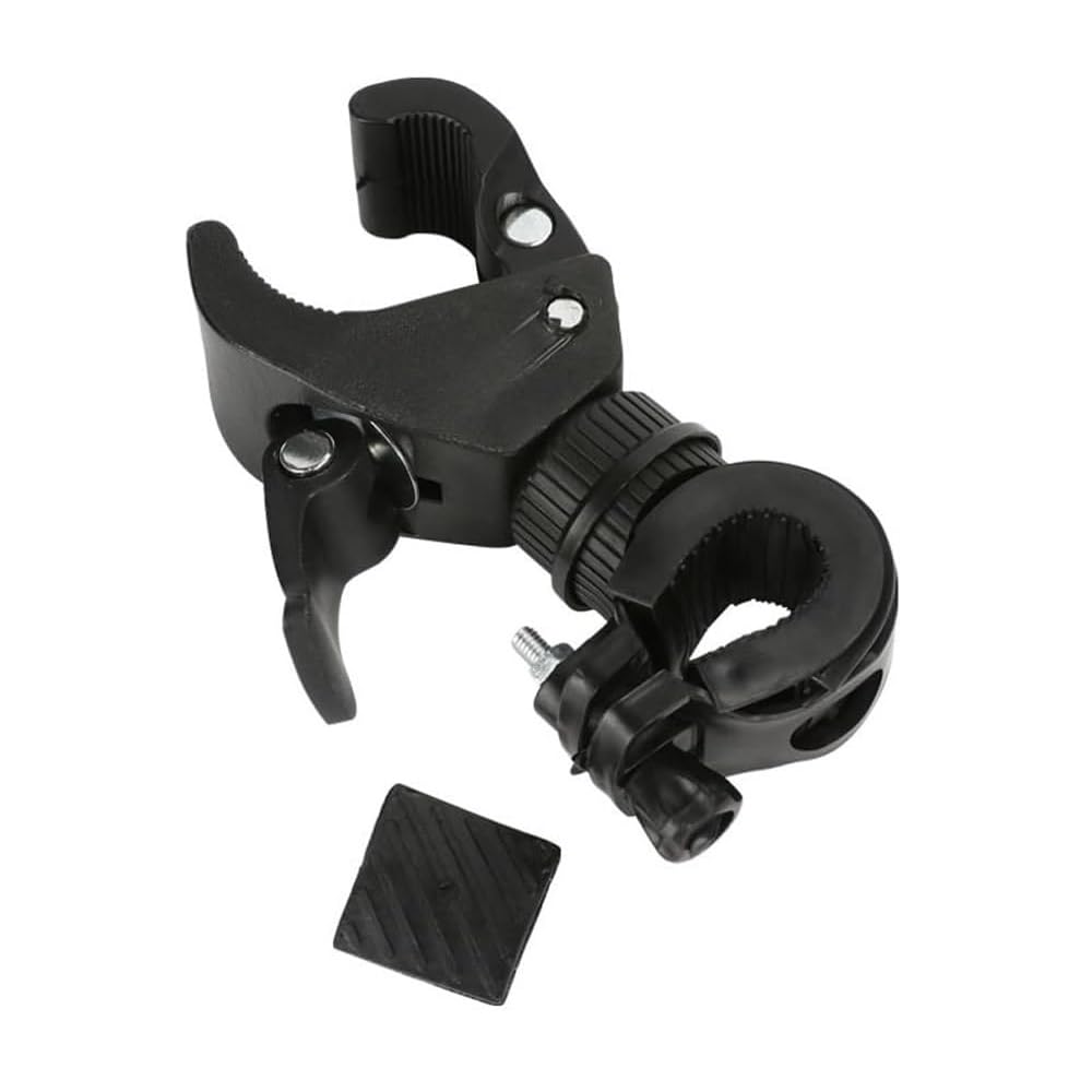 fixinus 2 Pack Bicycle Flashlight Mount - 360 Degree Rotating Bike Light Mount, Universal Torch Clip for Mountain Bike and Bicycle LED Light, Camera, GPS