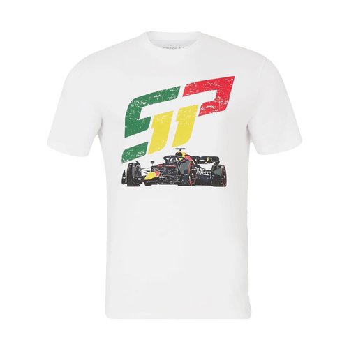Castore Red Bull Racing F1 Sergio Checo Perez Race Car T-Shirt - White - Medium