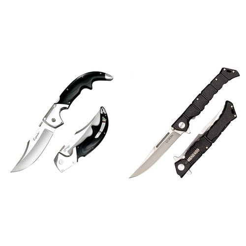 Cold Steel Espada Large 12.25" Tri-Ad Lock Folder & Luzon Large 13.5" Spring Lock Clip Point Knives