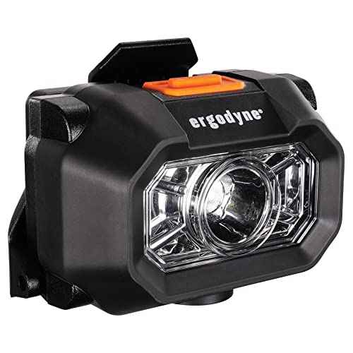 Ergodyne Skullerz 8978 Intrinsically Safe Hard Hat Headlamp Light, Compatible with Ergodyne Skullerz Hard Hats and Safety Helmets,Black