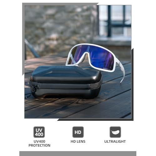 ROCKBROS Polarized Cycling Glasses Baseball Sunglasses Polarized Sunglasses for Men Womens UV400 Sports Sunglasses