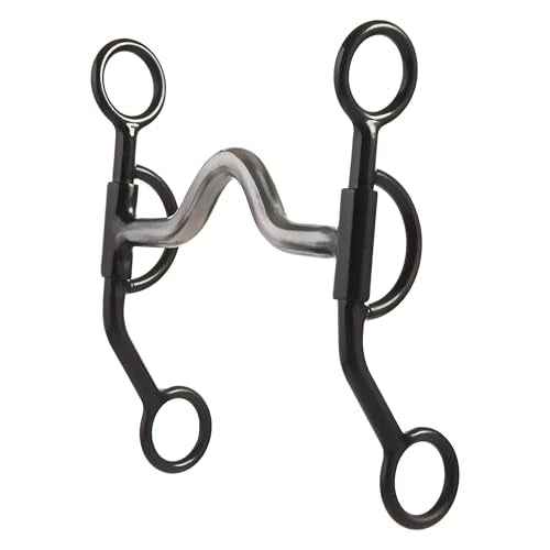 Weaver Leather Professional Thin Style Shank Bit Black, 7In Cheek