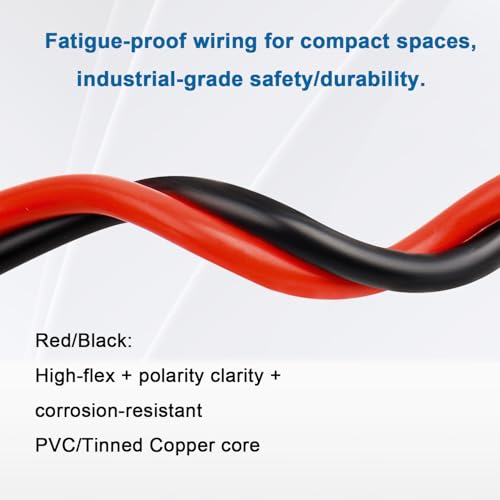 8 Gauge Marine Wire - 5FT Tinned Copper Boat Cable for Automotive Solar & Marine Wiring
