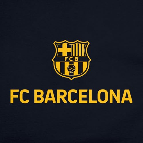 FC Barcelona Kids Pullover Hoodie - Unisex Officially Licensed Soccer Apparel - Navy Small