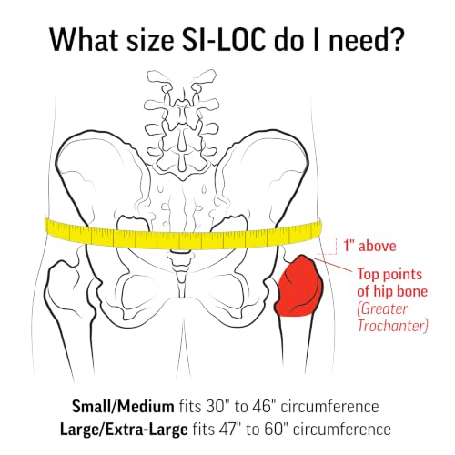 SI Joint Support Belt for Women and Men Small/Medium - Sacroiliac Hip Brace