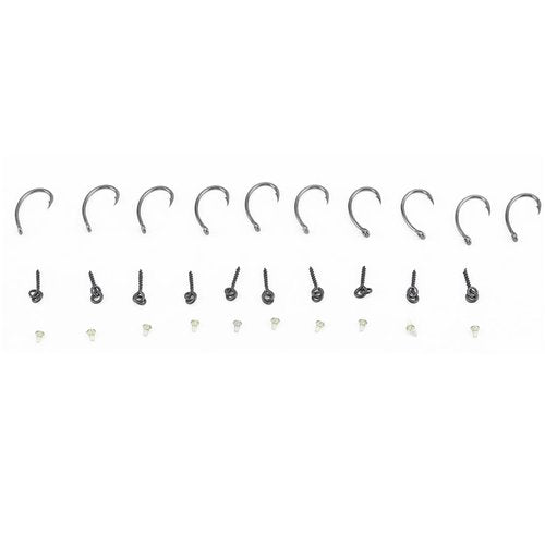Korda Tackle, 30Pcs Set Carp Fishing Rig Hook Bait Stoppers Bait Screws Terminal Tackle