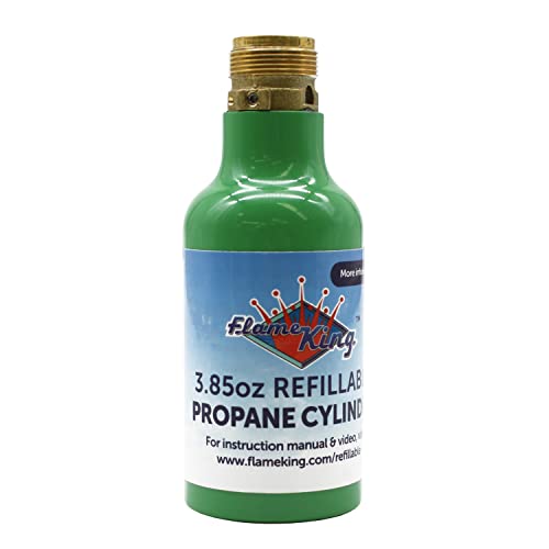 Refillable 1/4-Lb Propane Cylinder Tank - Portable & Reusable with Safety Valve - Variation: 1/4LB Tank 1-PK