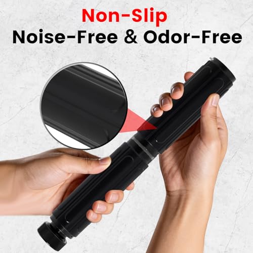 Black Forearm Strengthener Grip Trainer with Silicone Handle - Adjustable Metal Resistance