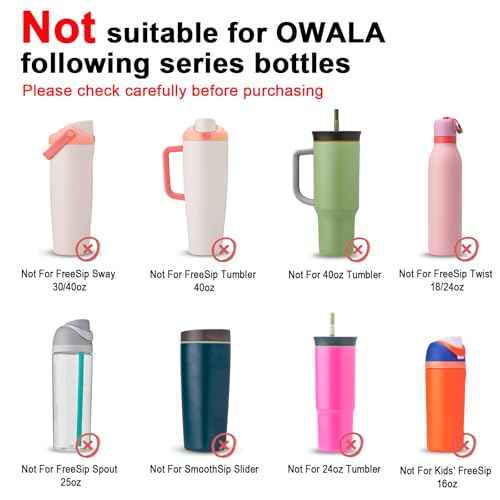 2PCS Silicone Water Bottle Boot for Owala 24oz 32oz 40oz, Anti-Slip Protective Sleeve Bottom Bumper Protector for FreeSip, Twist, and Flip Stainless Steel Water Bottles