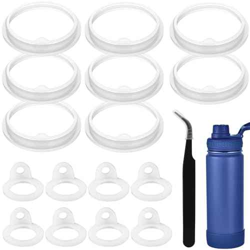 Lid Gasket Replacement for TAKEYA Actives Water Bottle 24OZ, Leak-Proof Rubber Seal Ring Gaskets O Ring Replacement Parts, Compatible with TAKEYA Actives All oz (Not for TAKEYA Originals) (17)