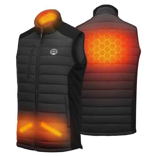 KEMIMOTO Heated Vest for Men Women,10000mAh Battery Pack Charging, Hand & Neck Warmers,for Hunting, Golf, Cycling