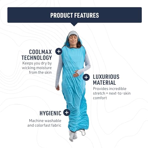 Sea to Summit Breeze Sleeping Bag Liner - Compact Mummy with Drawcord